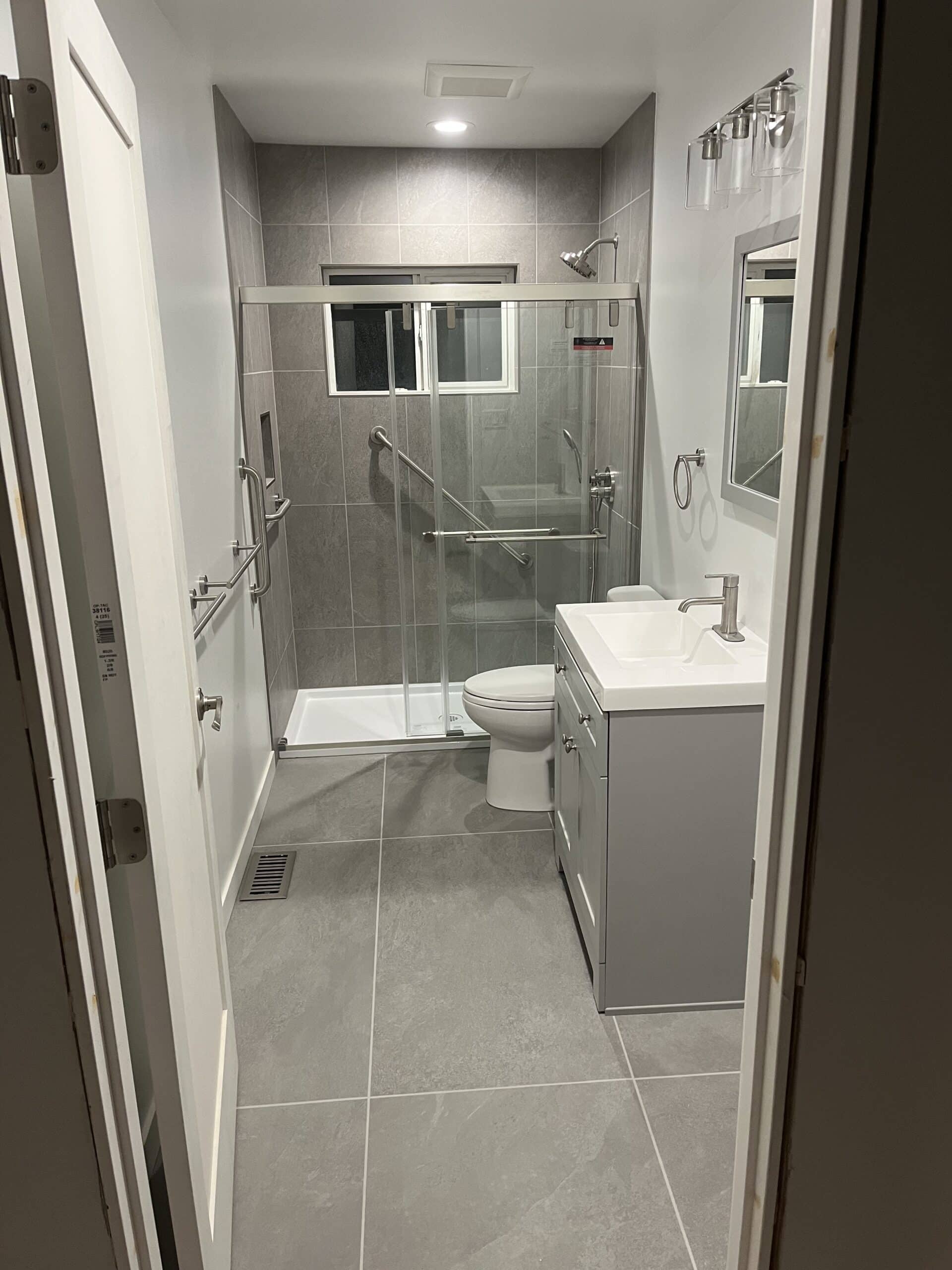 basement bathroom transformation